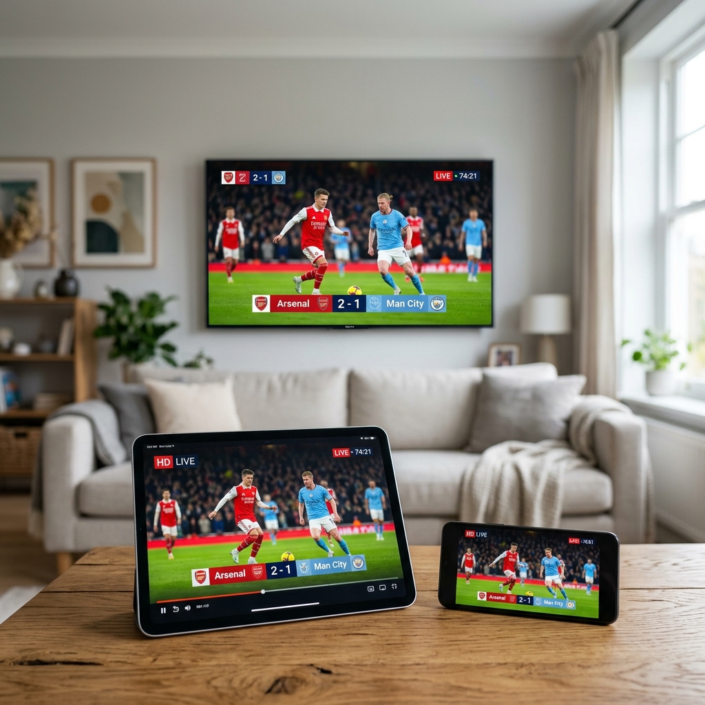 IPTV Network and Device Compatibility Graphic